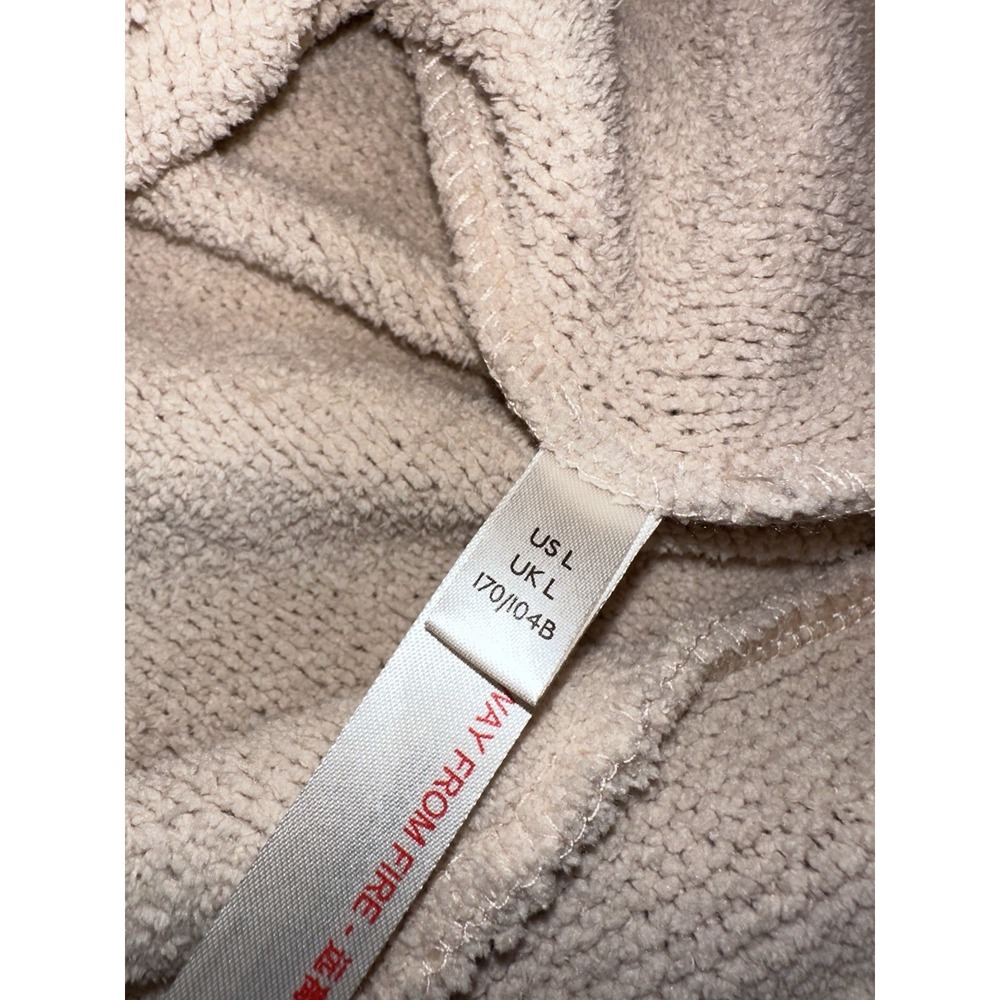 Woman's‎ Free People Beach Happy Pullover Sweatshirt Beige Size Large - Picture 13 of 14